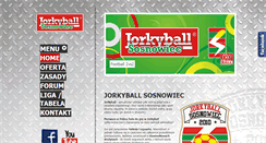 Desktop Screenshot of jorkyballsosnowiec.pl