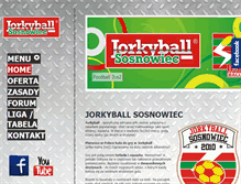 Tablet Screenshot of jorkyballsosnowiec.pl